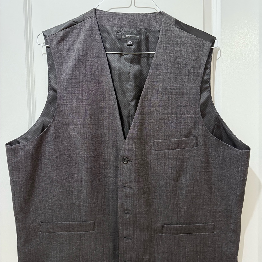 INC International Concepts Charcoal Vest
